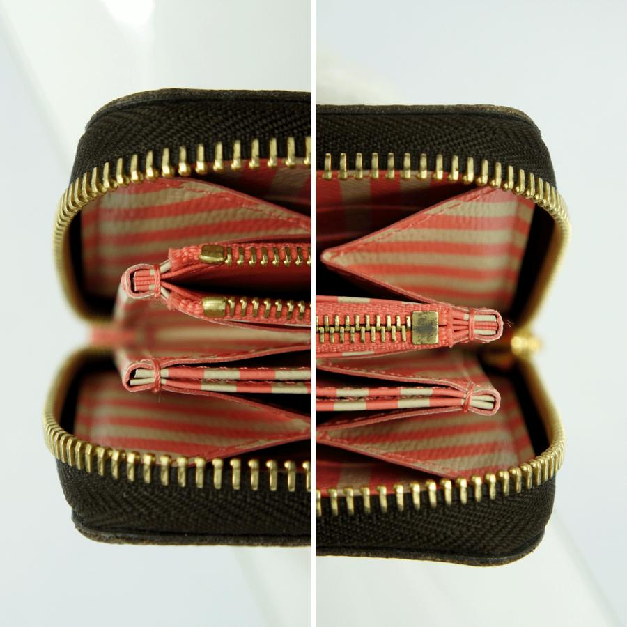 ルイ・ヴィトン（LOUIS VUITTON）ダミエ　ジッピー・ウォレット　N63026　2014年　クリスマス　トランク　エベヌ　レディース（中古）