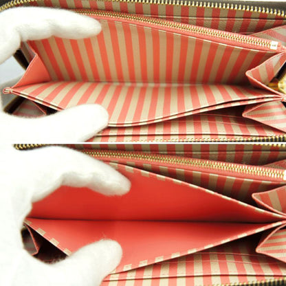 ルイ・ヴィトン（LOUIS VUITTON）ダミエ　ジッピー・ウォレット　N63026　2014年　クリスマス　トランク　エベヌ　レディース（中古）