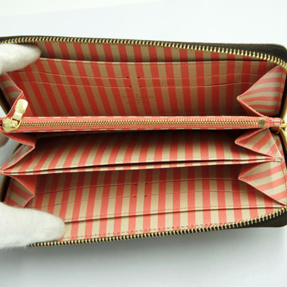 ルイ・ヴィトン（LOUIS VUITTON）ダミエ　ジッピー・ウォレット　N63026　2014年　クリスマス　トランク　エベヌ　レディース（中古）