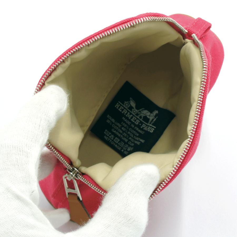 エルメス（HERMES）ボリードポーチ ミニミニ　H102772M　コットン　レディース（中古）
