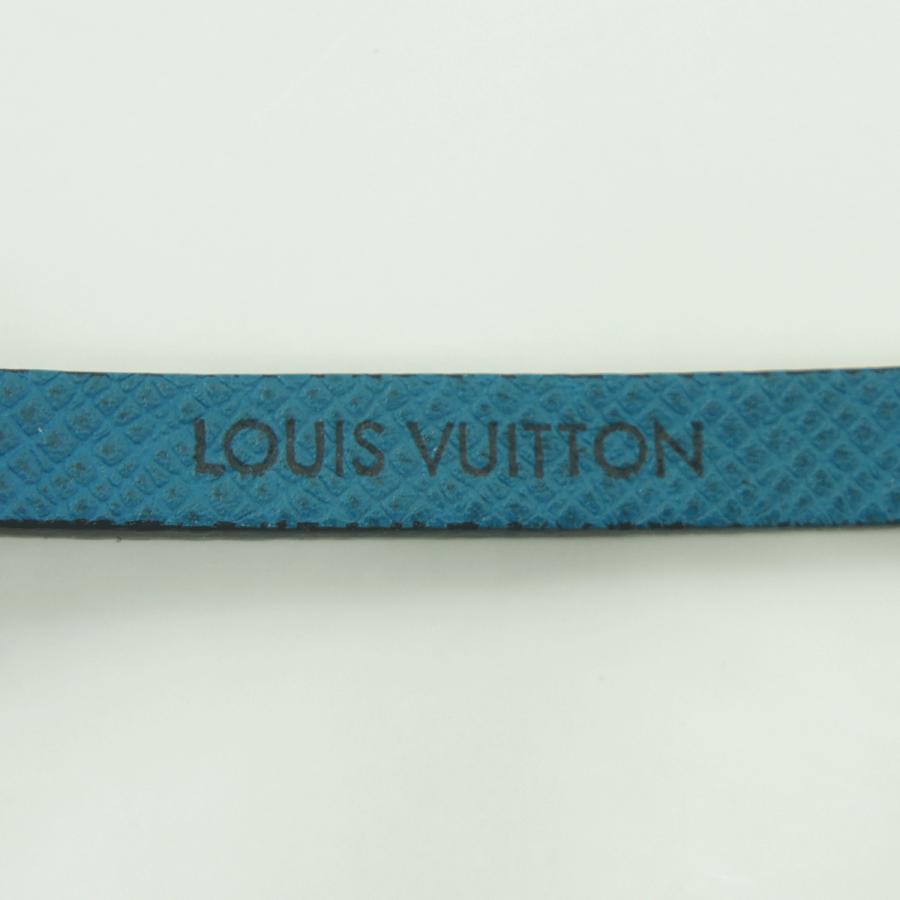 ルイヴィトン（LOUIS VUITTON）ブラスレ　フックイット　ブルー　ブラック　リバーシブル　M6300E　ブレスレット　アクセサリー　メンズ　レディース（中古）