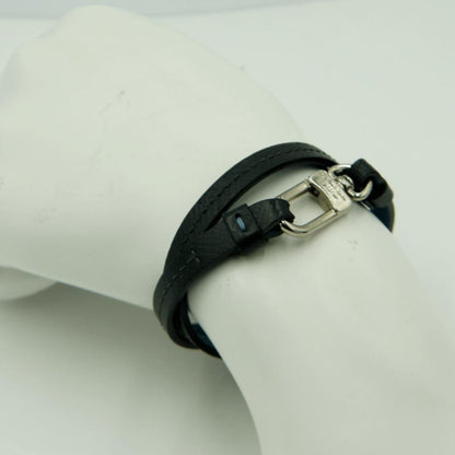 ルイヴィトン（LOUIS VUITTON）ブラスレ　フックイット　ブルー　ブラック　リバーシブル　M6300E　ブレスレット　アクセサリー　メンズ　レディース（中古）