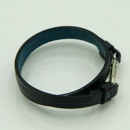 ルイヴィトン（LOUIS VUITTON）ブラスレ　フックイット　ブルー　ブラック　リバーシブル　M6300E　ブレスレット　アクセサリー　メンズ　レディース（中古）