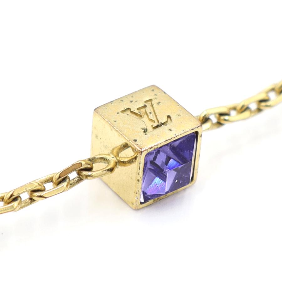 ルイヴィトン（LOUIS VUITTON）コリエ・ギャンブルゴールドネックレス　M65096　ネックレス長さ40cm　ネックレス　メンズ　レディース　（中古）