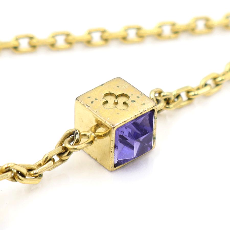 ルイヴィトン（LOUIS VUITTON）コリエ・ギャンブルゴールドネックレス　M65096　ネックレス長さ40cm　ネックレス　メンズ　レディース　（中古）
