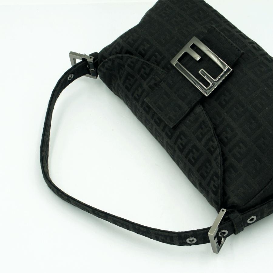 フェンディ（FENDI）ズッキーノ　ワンショルダーバッグ　8BR003　ハンドバッグ　ブラック　レディース（中古）