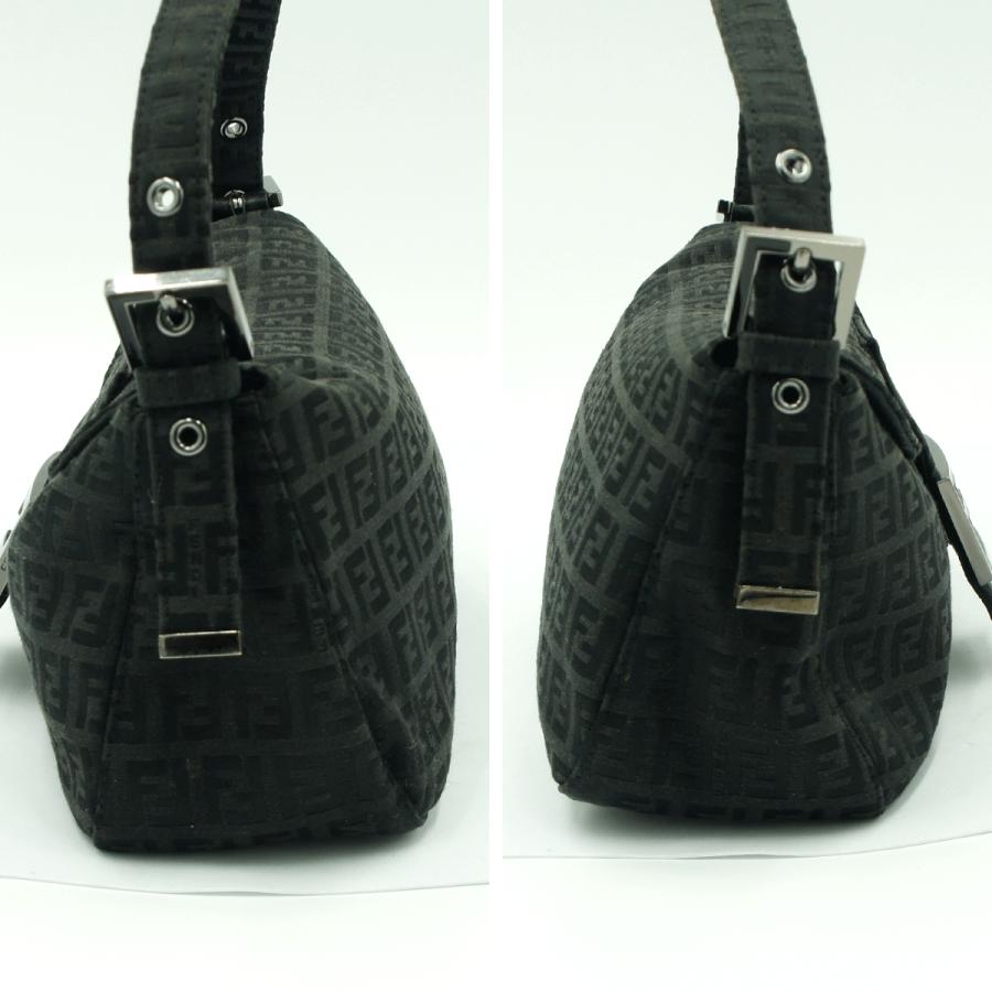 フェンディ（FENDI）ズッキーノ　ワンショルダーバッグ　8BR003　ハンドバッグ　ブラック　レディース（中古）