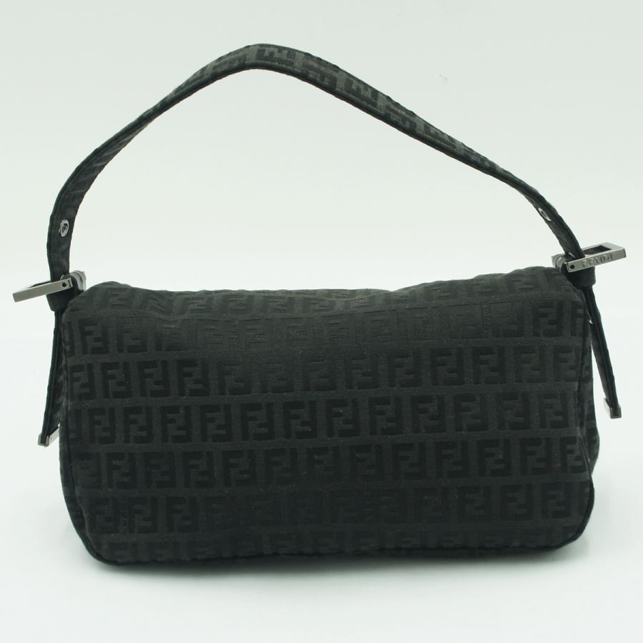 フェンディ（FENDI）ズッキーノ　ワンショルダーバッグ　8BR003　ハンドバッグ　ブラック　レディース（中古）
