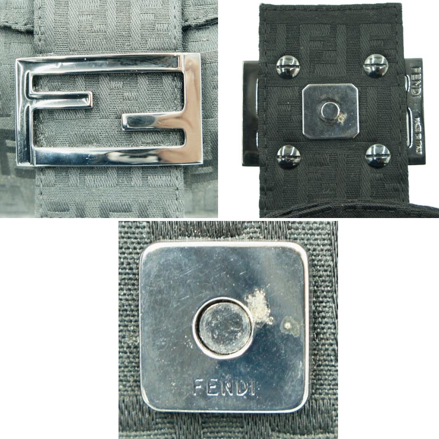 フェンディ（FENDI）ズッキーノ　ワンショルダーバッグ　8BR003　ハンドバッグ　ブラック　レディース（中古）