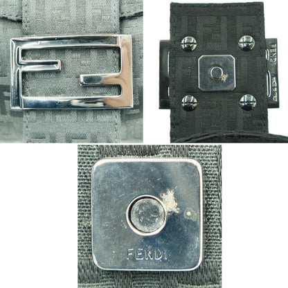 フェンディ（FENDI）ズッキーノ　ワンショルダーバッグ　8BR003　ハンドバッグ　ブラック　レディース（中古）