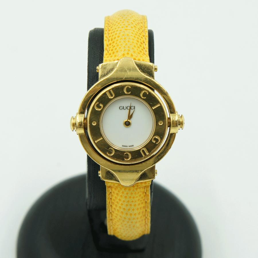 グッチ（GUCCI）リバーシブルウォッチ　バングルタイプ　GQ6600　クォーツ　レディース（中古）