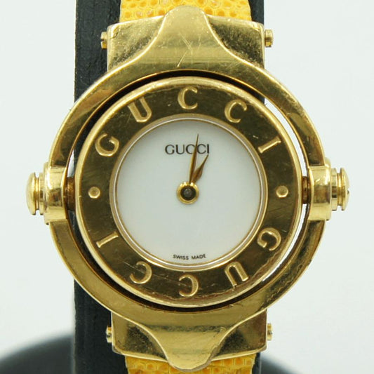 グッチ（GUCCI）リバーシブルウォッチ　バングルタイプ　GQ6600　クォーツ　レディース（中古）