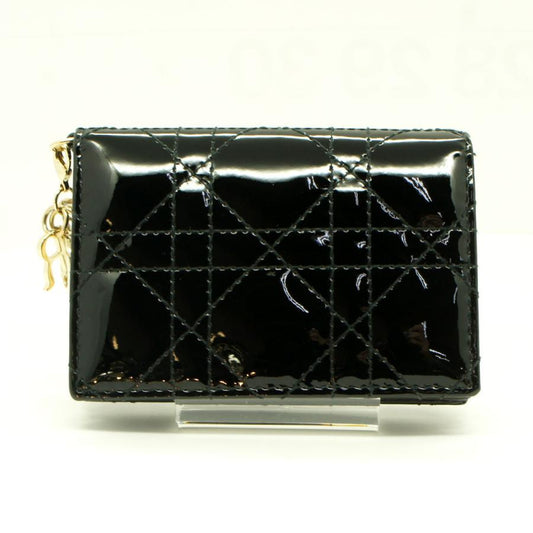 クリスチャンディオール（ChristianDior）　LADY DIOR　フラップカードホルダー　レディース（中古）