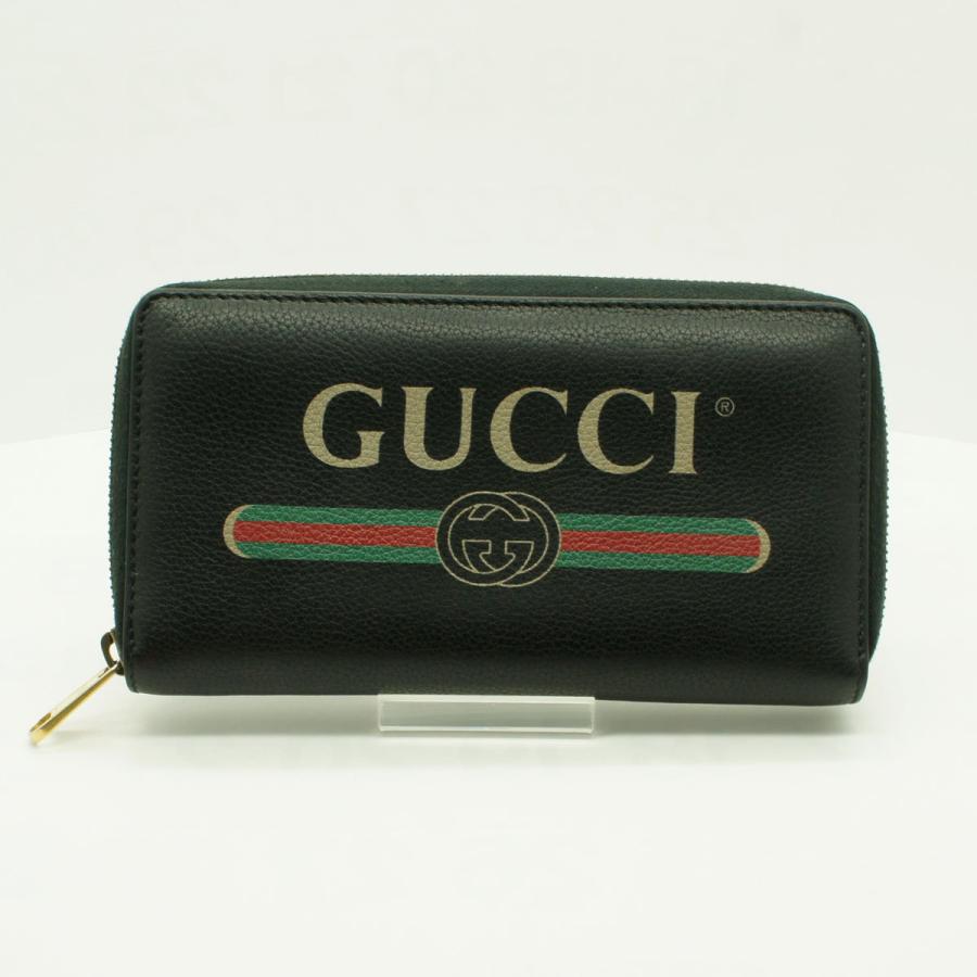 グッチ（GUCCI）ラウンドファスナー長財布　ヴィンテージロゴ　496317　レディース（中古）