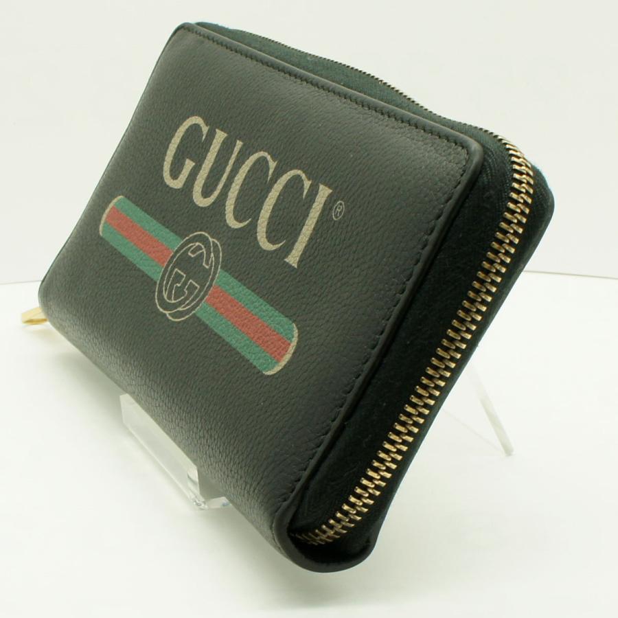 グッチ（GUCCI）ラウンドファスナー長財布　ヴィンテージロゴ　496317　レディース（中古）