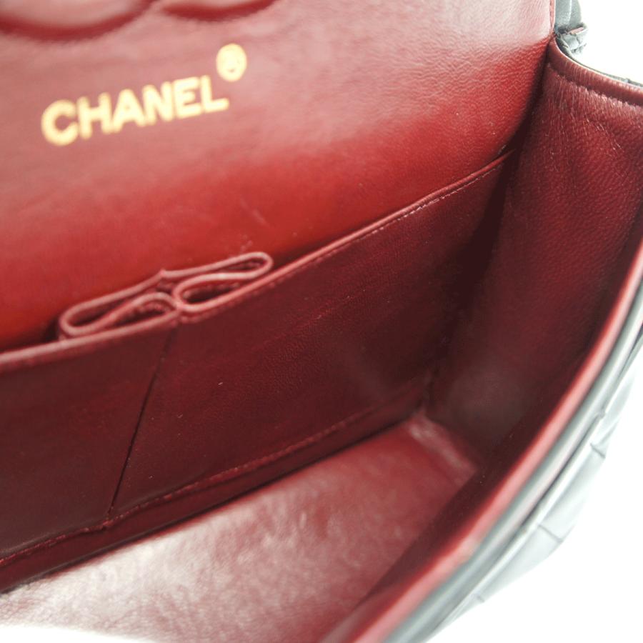 シャネル（CHANEL）マトラッセ25　Wフラップチェーンショルダーバッグ　A01112　ハンドバッグ　ショルダーバッグ　ブラック　レディース（中古）