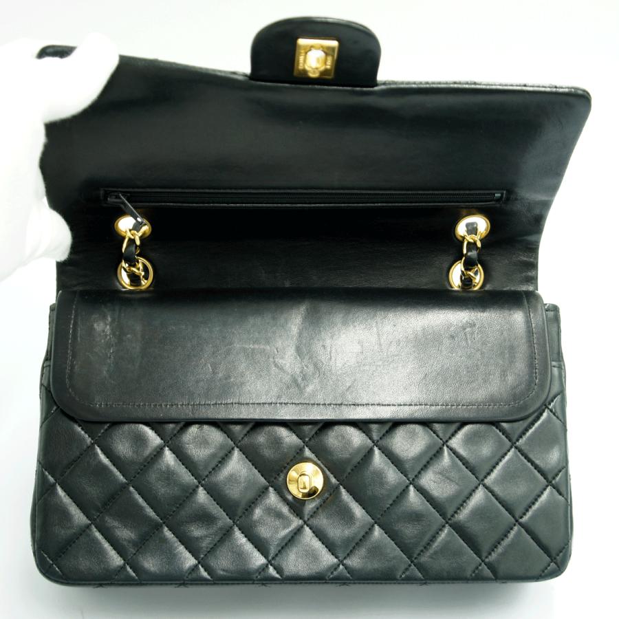 シャネル（CHANEL）マトラッセ25　Wフラップチェーンショルダーバッグ　A01112　ハンドバッグ　ショルダーバッグ　ブラック　レディース（中古）