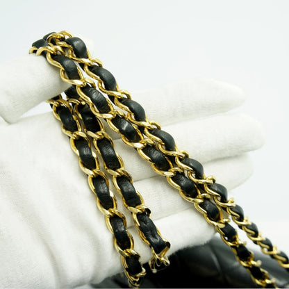 シャネル（CHANEL）マトラッセ25　Wフラップチェーンショルダーバッグ　A01112　ハンドバッグ　ショルダーバッグ　ブラック　レディース（中古）