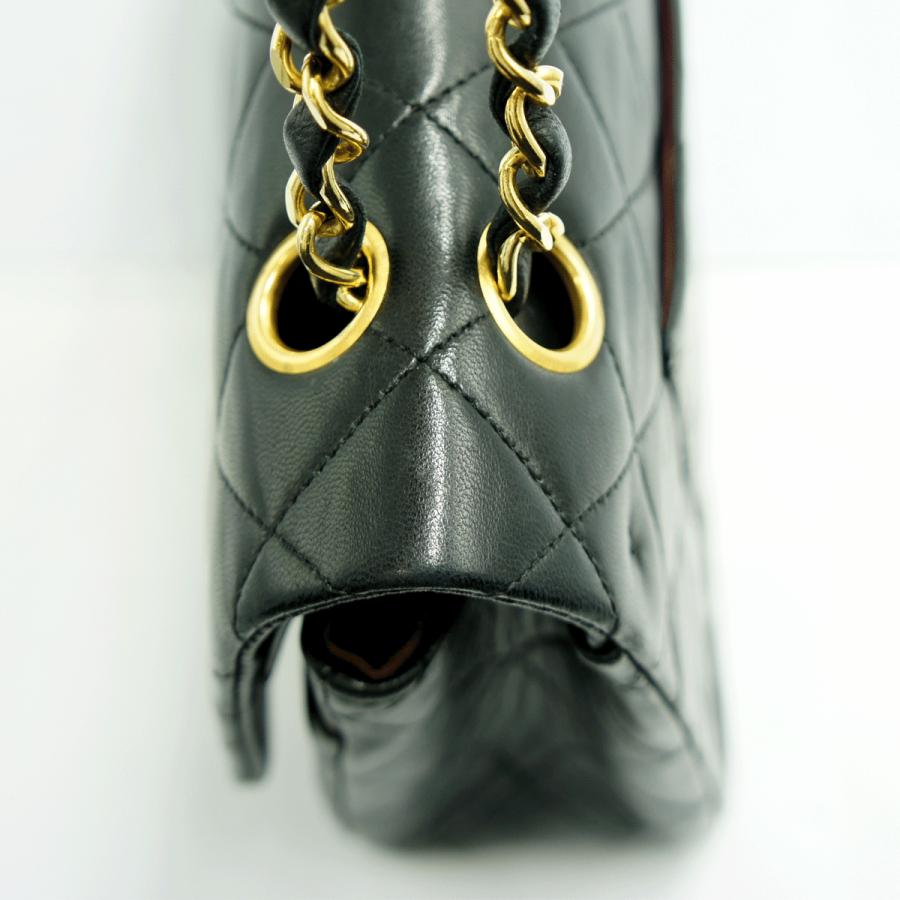 シャネル（CHANEL）マトラッセ25　Wフラップチェーンショルダーバッグ　A01112　ハンドバッグ　ショルダーバッグ　ブラック　レディース（中古）