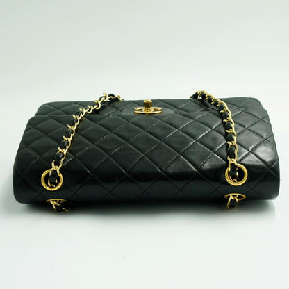 シャネル（CHANEL）マトラッセ25　Wフラップチェーンショルダーバッグ　A01112　ハンドバッグ　ショルダーバッグ　ブラック　レディース（中古）