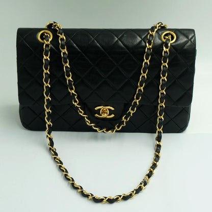 シャネル（CHANEL）マトラッセ25　Wフラップチェーンショルダーバッグ　A01112　ハンドバッグ　ショルダーバッグ　ブラック　レディース（中古）