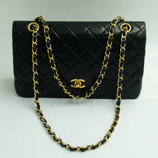 シャネル（CHANEL）マトラッセ25　Wフラップチェーンショルダーバッグ　A01112　ハンドバッグ　ショルダーバッグ　ブラック　レディース（中古）