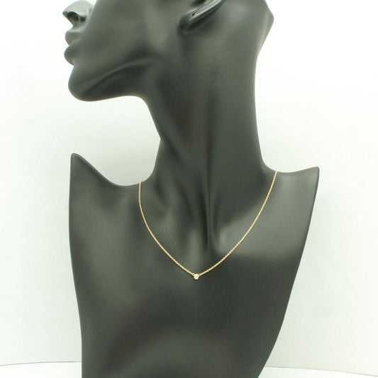 ティファニー(Tiffany & Co.)　エルサ・ペレッティ ダイヤモンドバイザヤードネックレス　750　レディース（中古）