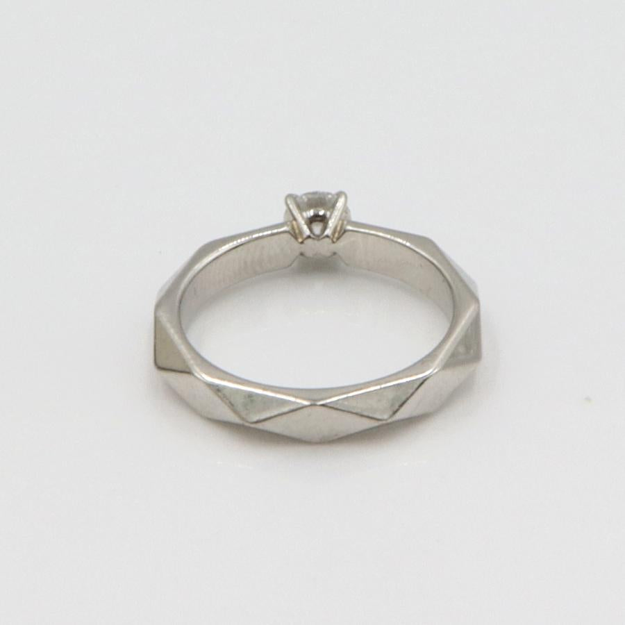 ブシュロン(BOUCHERON)ファセットソリテール リング　リングサイズ6号　重量4.14ｇ(石の重量を含む)　レディース(中古)