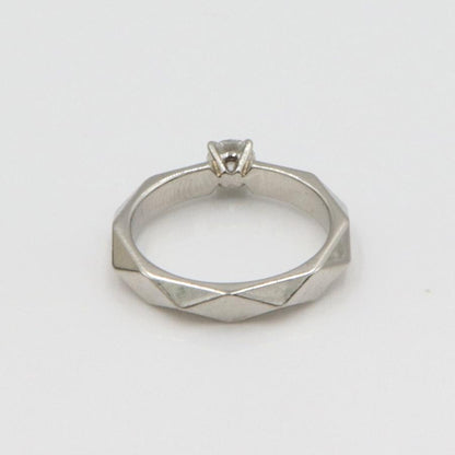 ブシュロン(BOUCHERON)ファセットソリテール リング　リングサイズ6号　重量4.14ｇ(石の重量を含む)　レディース(中古)