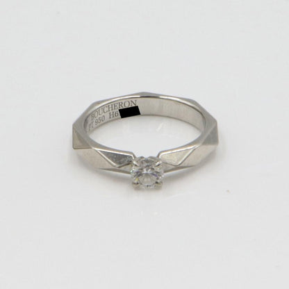 ブシュロン(BOUCHERON)ファセットソリテール リング　リングサイズ6号　重量4.14ｇ(石の重量を含む)　レディース(中古)