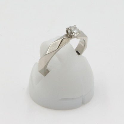 ブシュロン(BOUCHERON)ファセットソリテール リング　リングサイズ6号　重量4.14ｇ(石の重量を含む)　レディース(中古)