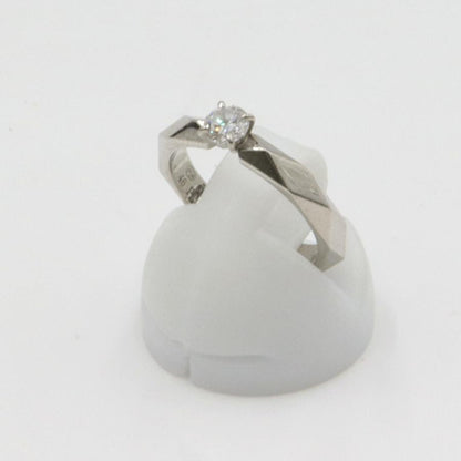 ブシュロン(BOUCHERON)ファセットソリテール リング　リングサイズ6号　重量4.14ｇ(石の重量を含む)　レディース(中古)