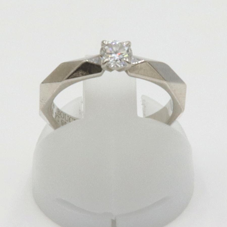 ブシュロン(BOUCHERON)ファセットソリテール リング　リングサイズ6号　重量4.14ｇ(石の重量を含む)　レディース(中古)