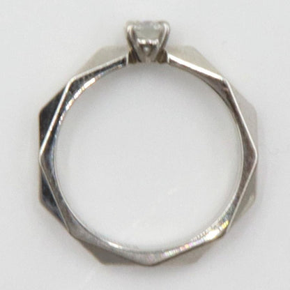 ブシュロン(BOUCHERON)ファセットソリテール リング　リングサイズ6号　重量4.14ｇ(石の重量を含む)　レディース(中古)