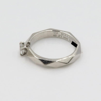 ブシュロン(BOUCHERON)ファセットソリテール リング　リングサイズ6号　重量4.14ｇ(石の重量を含む)　レディース(中古)