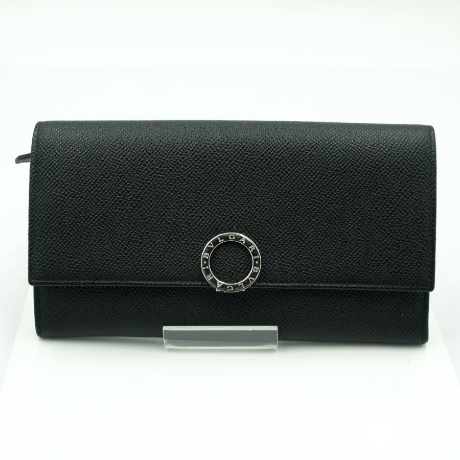 ブルガリ（BVLGARI）ブルガリ・ブルガリ　ロゴクリップ　長財布　30414　二つ折り財布　メンズ　レディース　（中古）