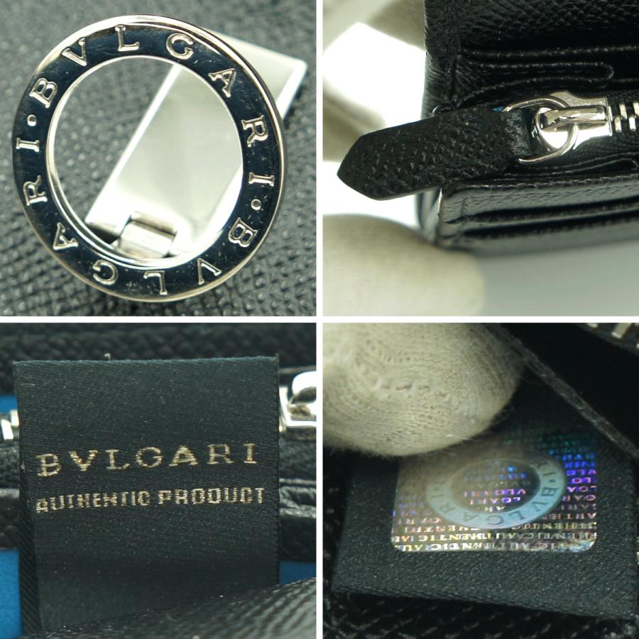 ブルガリ（BVLGARI）ブルガリ・ブルガリ　ロゴクリップ　長財布　30414　二つ折り財布　メンズ　レディース　（中古）