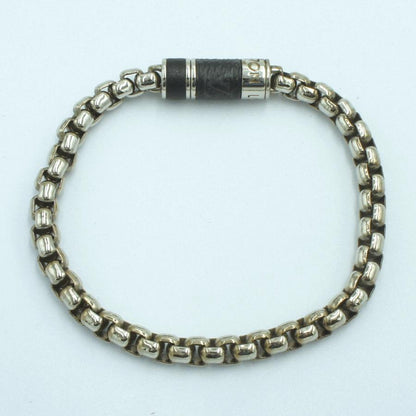 ルイヴィトン（LOUIS VUITTON）ブレスレット・チェーン モノグラム・エクリプス　M63107　ブレスレット長さ21cm　メンズ　レディース（中古）