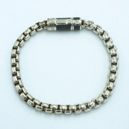 ルイヴィトン（LOUIS VUITTON）ブレスレット・チェーン モノグラム・エクリプス　M63107　ブレスレット長さ21cm　メンズ　レディース（中古）