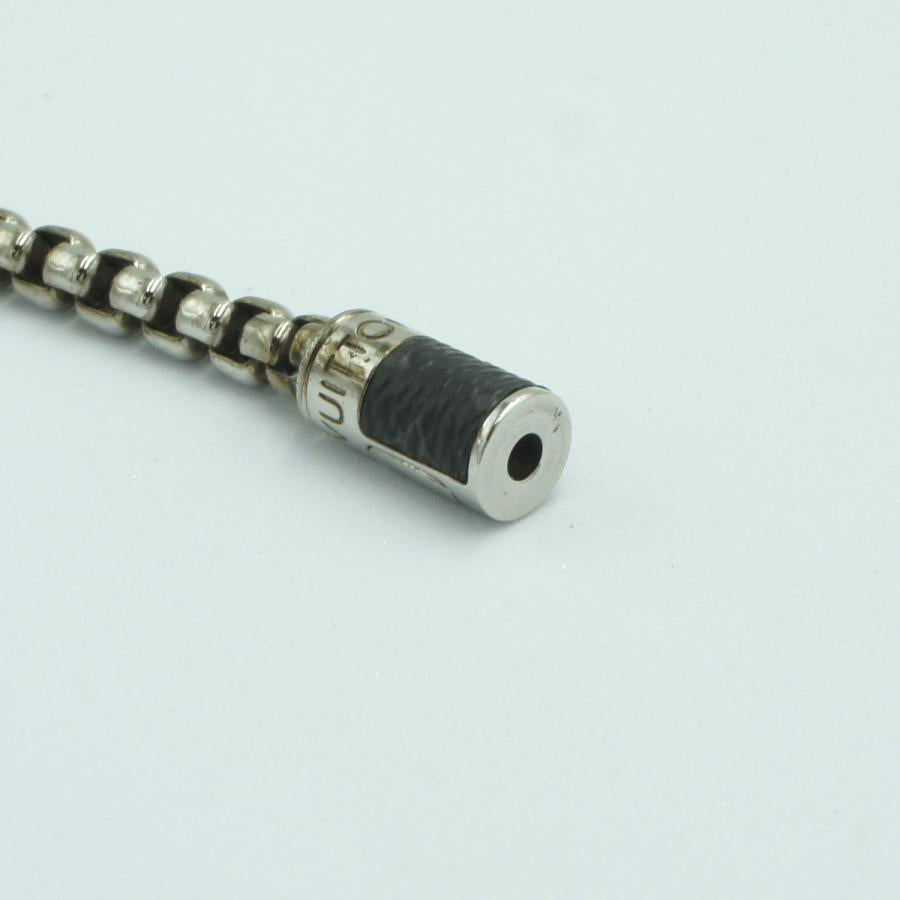 ルイヴィトン（LOUIS VUITTON）ブレスレット・チェーン モノグラム・エクリプス　M63107　ブレスレット長さ21cm　メンズ　レディース（中古）