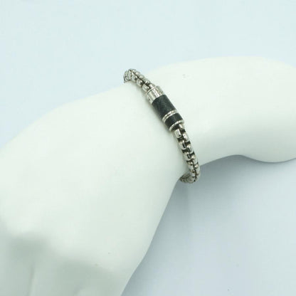 ルイヴィトン（LOUIS VUITTON）ブレスレット・チェーン モノグラム・エクリプス　M63107　ブレスレット長さ21cm　メンズ　レディース（中古）