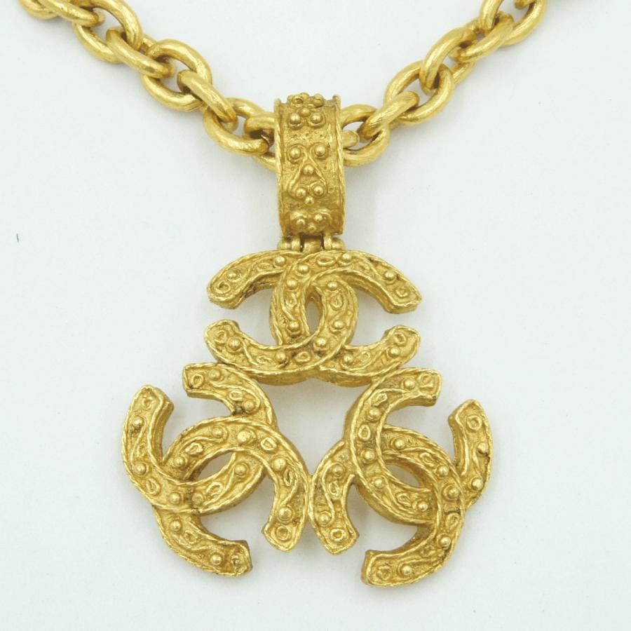 シャネル（CHANEL）トリプルココマーク ネックレス 　レディース（中古）