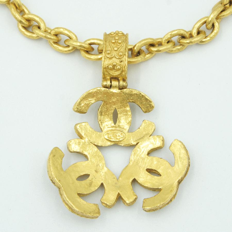 シャネル（CHANEL）トリプルココマーク ネックレス 　レディース（中古）