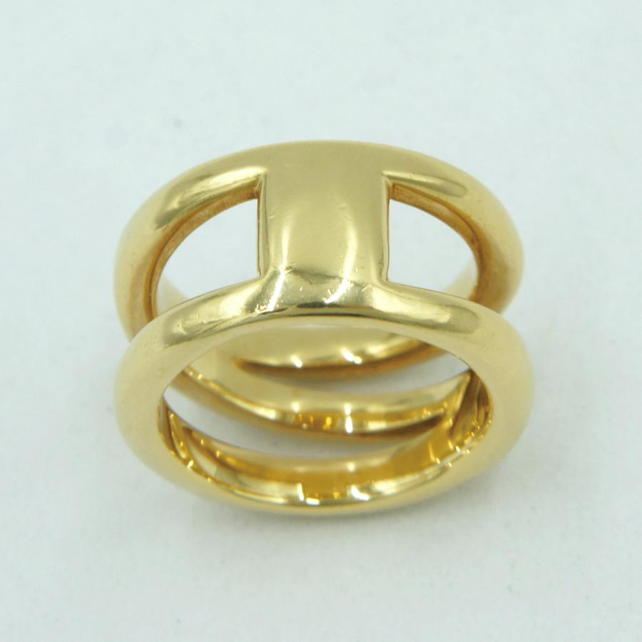 ティファニー(Tiffany & Co.)　ダイアゴナル リング　リングサイズ11号　750(K18)　イエローゴールド　レディース（中古）