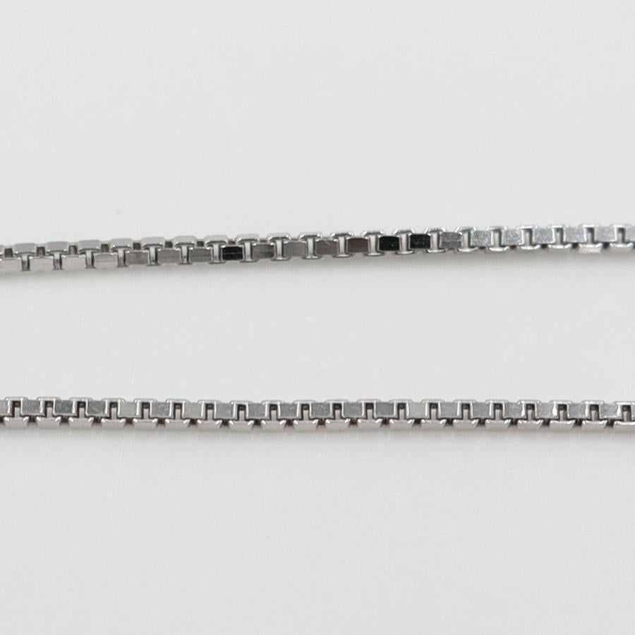 グッチ(GUCCI) 750 ロゴプレートラリアットネックレス　ネック長さ：約50cm　重量5.23ｇ（中古）