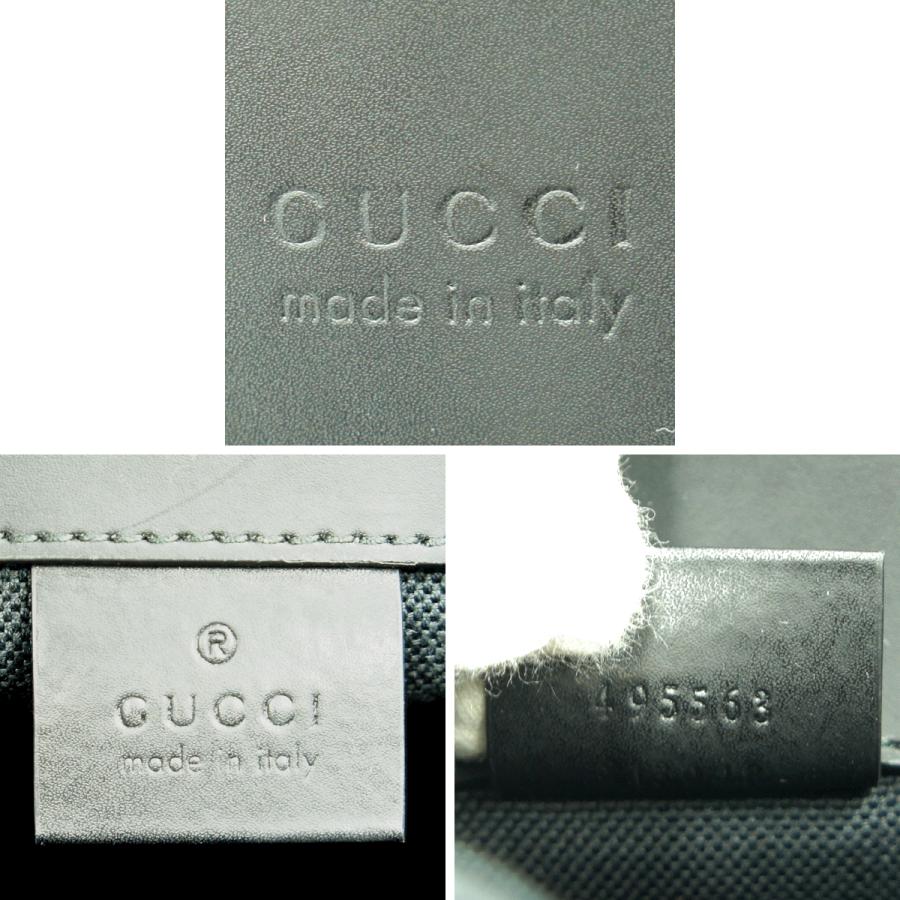 グッチ(GUCCI)　ソフト　GGスプリームキャンパス　バックパック　495563　リュックサック　ブラック　グレー　メンズ　レディース(中古)