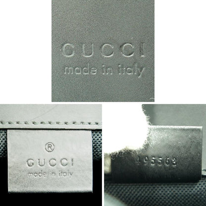 グッチ(GUCCI)　ソフト　GGスプリームキャンパス　バックパック　495563　リュックサック　ブラック　グレー　メンズ　レディース(中古)