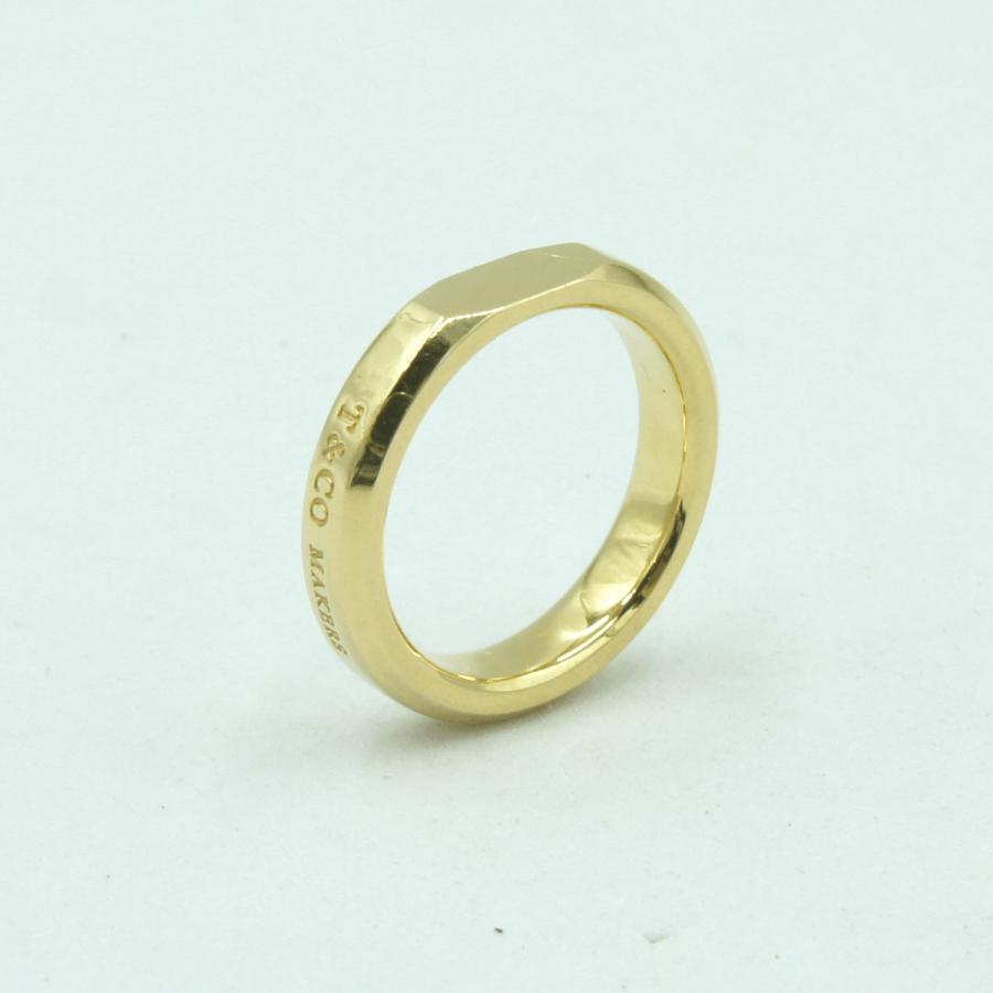 ティファニー(Tiffany & Co.)　メイカーズ スライス リング　リングサイズ12.5号　750(K18)イエローゴールド　レディース（中古）