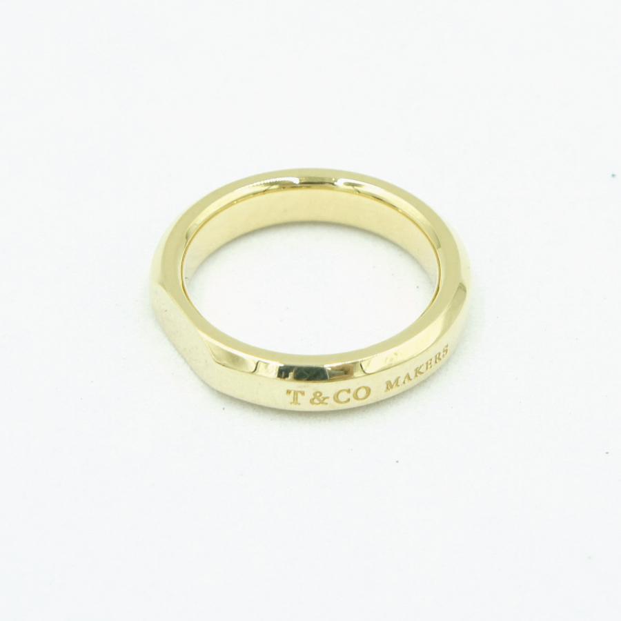 ティファニー(Tiffany & Co.)　メイカーズ スライス リング　リングサイズ12.5号　750(K18)イエローゴールド　レディース（中古）