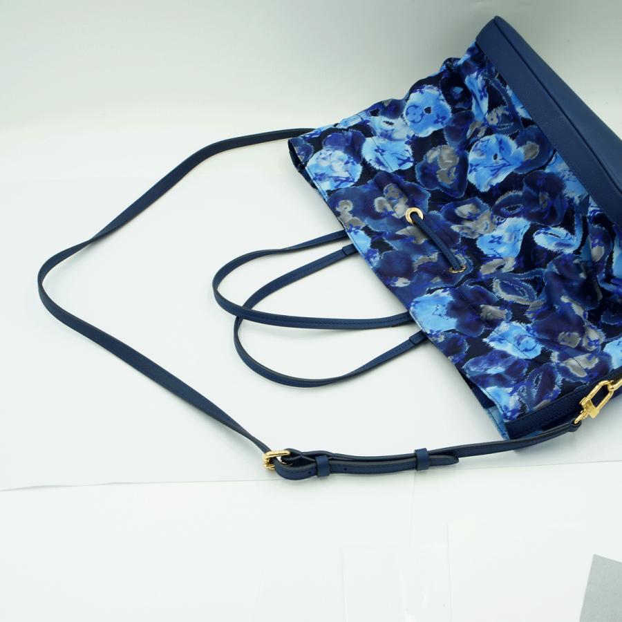 ルイヴィトン（LOUIS VUITTON）イカットフラワー　ノエフルMM　M94312　2013年サマーコレクション　グランブルー　ショルダーバッグ　ハンドバッグ　レディース（中古）